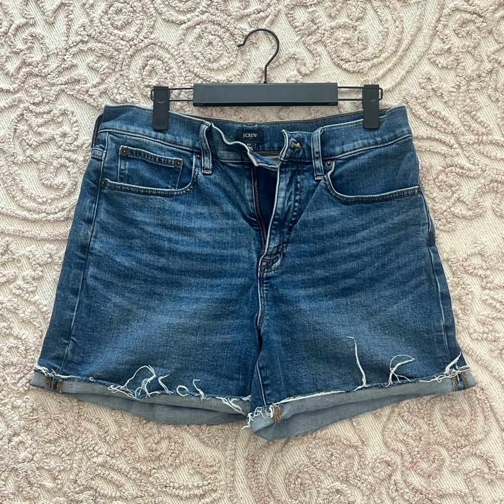 J. Crew Women's Distressed Denim Shorts Size 27
